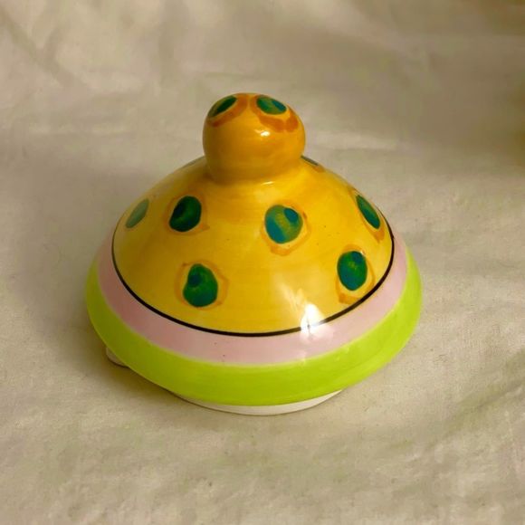 Bella Casa By Ganz Hand-painted Ceramic Teapot - Picture 2 of 5